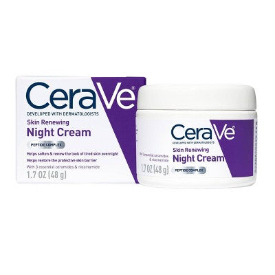 CeraVe Skin Renewing Night Cream Face Moisturizer 1.7 fl oz - Missing Box by This is Beauty US