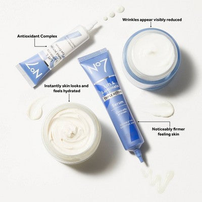 No7 Lift &amp; Luminate Triple Action 3-Piece Skincare System 3ct - Imperfect Box