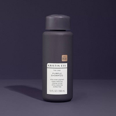 Kristin Ess Sulfate Free Purple Shampoo, Tones Brassiness for Blonde + Brunette Hair - 10 fl oz by This is Beauty US