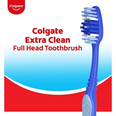 Colgate Extra Clean Full Head Toothbrush Medium 6ct - Imperfect Box by This is Beauty US