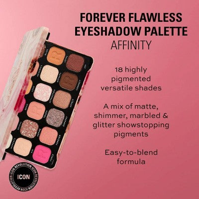 Makeup Revolution Forever Flawless Eyeshadow Palette Affinity 0.03oz - Imperfect Container by This is Beauty US