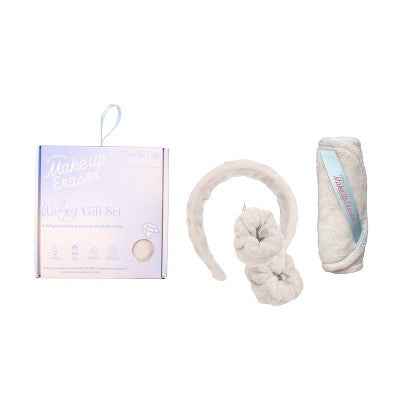 MakeUp Eraser Wifey Head Band/Wrist Guard/Wipe 3ct - New
