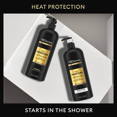 Tresemme Rich Moisture Shampoo and Conditioner Rich Moisture 2 ct for Dry Hair Formulated With Vitamin E and Biotin 28oz - New by This is Beauty US
