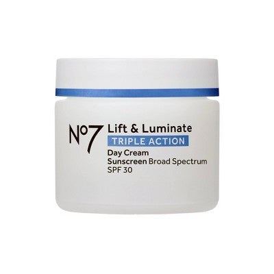 No7 Lift &amp; Luminate Triple Action Day Cream with SPF 30 1.69 fl oz - Imperfect Box