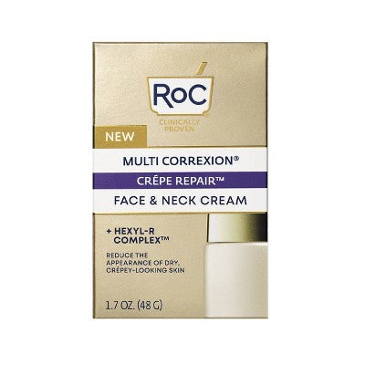 RoC Face &amp; Neck Anti-Aging Moisturizer Firming Cream for Crepey Skin 1.7 fl oz - Imperfect Box