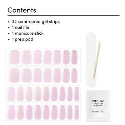 Dashing Diva Glaze Semi-Cured Gel Nail Polish Strips Unicorn Glaze 32ct - New