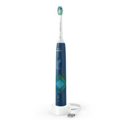 Philips Sonicare 4100 Plaque Control Rechargeable Electric Toothbrush HX3689/22 Navy - Imperfect Box by This is Beauty US
