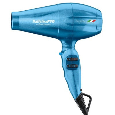 BaBylissPRO Nano Titanium Portofino Full-Size Hair Dryer Blue 2000W - Imperfect Box by This is Beauty US