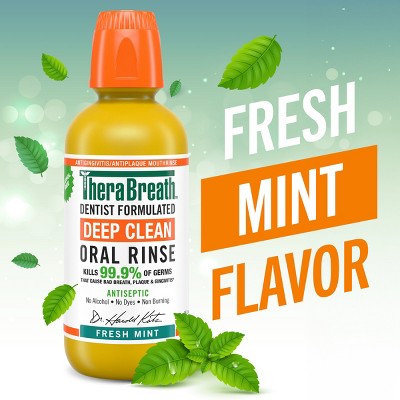 TheraBreath Deep Clean Mouthwash Fresh Mint 16 fl oz - New by This is Beauty US