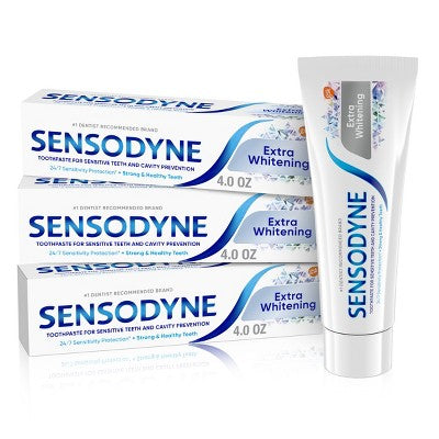 Sensodyne Extra Whitening Toothpaste 12oz/3pk - Imperfect Box by This is Beauty US