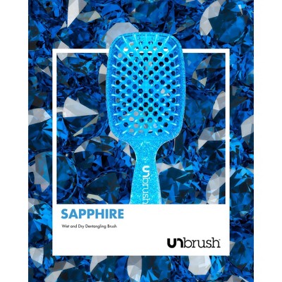 UNbrush Detangler Hair Brush Glitter Sapphire - Imperfect Box by This is Beauty US