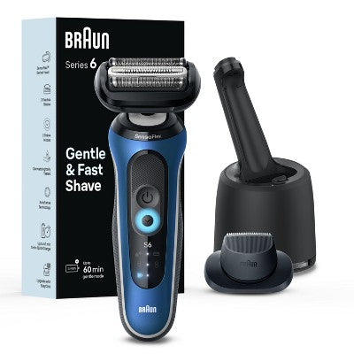 Braun Series 6-6172cc Rechargeable Wet &amp; Dry Shaver + Smart Care Center - New