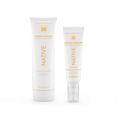 Native Mineral Sunscreen Coconut &amp; Pineapple SPF 30 5 fl oz - Imperfect Container