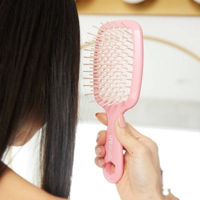 UNbrush Detangler Hair Brush Pastel Rose Dark Pink - Imperfect Box by This is Beauty US