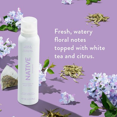 Native Spray Deodorant Lilac &amp; White Tea Aluminum-Free 3.5oz - Imperfect Container by This is Beauty US
