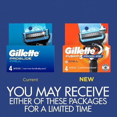 Gillette ProGlide Chill Razor Refills for Men 4 Blade Refills - Imperfect Box by This is Beauty US
