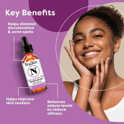 TruSkin Niacinamide Facial Serum with Vitamin E and Hyaluronic Acid 1 fl oz - New by This is Beauty US