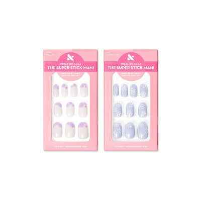 Olive &amp; June Press-On Nails Floral Pack Floral Tip/Floral Doodle 64ct/2pk - New