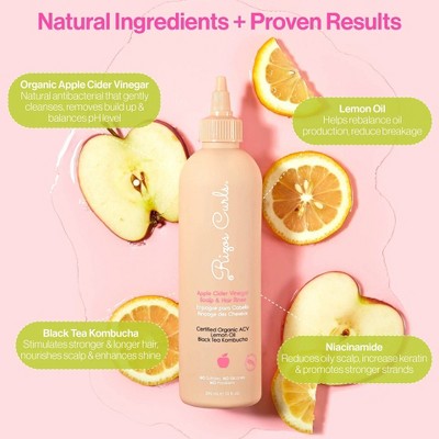 Rizos Curls Apple Cider Vinegar Scalp &amp; Hair Rinse 10 fl oz - New by This is Beauty US