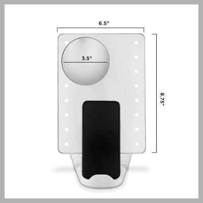 Conair LED Hollywood Lighted Social Media Makeup Mirror White - Imperfect Box