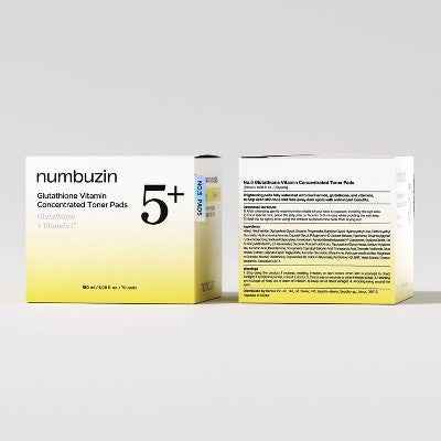 numbuzin No.5+ Glutathione Vitamin Concentrated Toner Pads 70ct - New