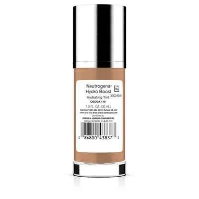 Neutrogena Hydro Boost Hydrating Tint Liquid Foundation with Hyaluronic Acid 115 Cocoa - Imperfect Container