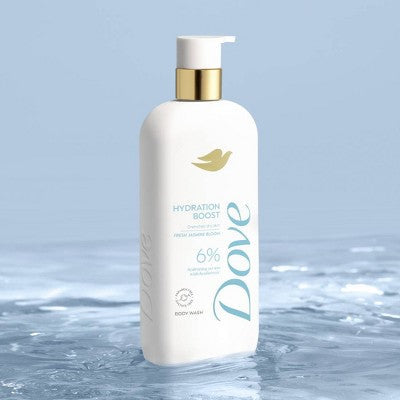Dove Hydration Boost Serum Body Wash Drenches Dry Skin with 6% Hydrating Serum with Hyaluronic Acid 18.5 fl oz - New by This is Beauty US