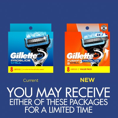 Gillette ProGlide Chill Razor Refills for Men 8 Blade Refills - New by This is Beauty US
