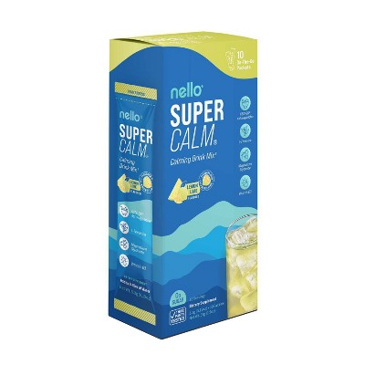 Nello Supercalm Calming Drink Mix Supplement Powder Lemon Lime 10ct - New by This is Beauty US
