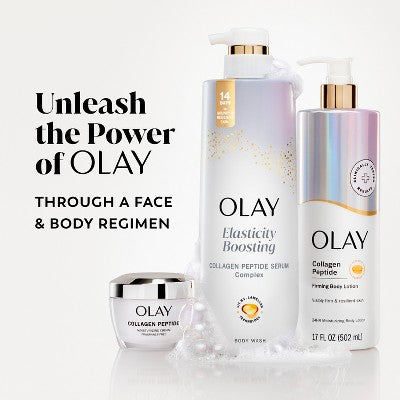 Olay Cleansing Firming Body Wash with Vitamin B3 and Collagen Scented 26 fl oz - Imperfect Container by This is Beauty US