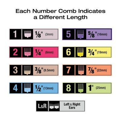 Conair Numbered Combs Haircut Kit 20ct - Imperfect Box by This is Beauty US