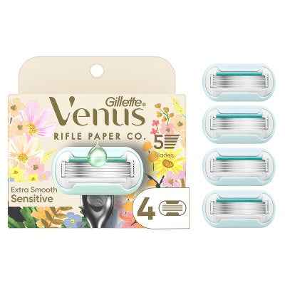 Rifle Paper Co. + Venus Deluxe Smooth Sensitive Razor Blade Refills 4ct - Missing Box
