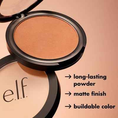 e.l.f. Primer-Infused Matte Bronzer Fresh Tan 0.35oz - New
