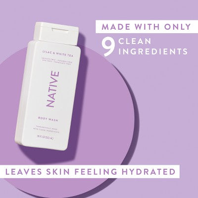 Native Body Wash for Women &amp; Men Lilac &amp; White Tea Sulfate Free 18 fl oz - New by This is Beauty US