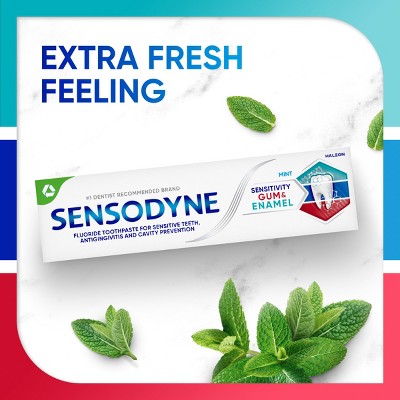Sensodyne Sensitivity Gum and Enamel Mint Toothpaste 2.3oz//2pk - Imperfect box by This is Beauty US