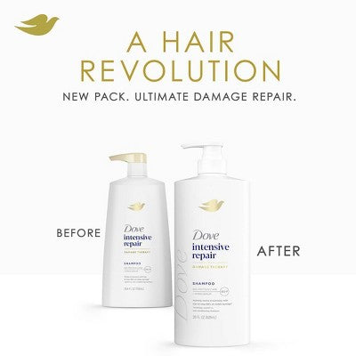 Dove Beauty Intensive Repair Hair Shampoo Pump with Glutamic Amino Serum &amp; Bio-Protein Care 28 fl oz - Imperfect Container by This is Beauty US