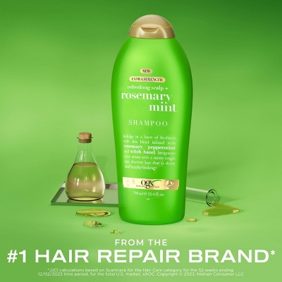 OGX Rosemary Mint Extra Strength Hair Shampoo 25.4 fl oz - Imperfect Container by This is Beauty US