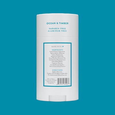 Native Solid Deodorant for Men &amp; Women Ocean &amp; Timber 2.65oz - New by This is Beauty US