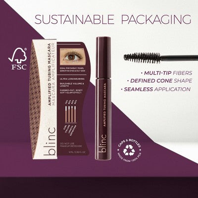 Blinc Cosmetics Amplified Tubing Mascara Black 0.3 fl oz - New by This is Beauty US
