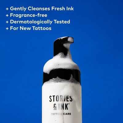 Stories &amp; Ink Repairing Aftercare Foaming Body Cleanser 5.07 fl oz - imperfect Box