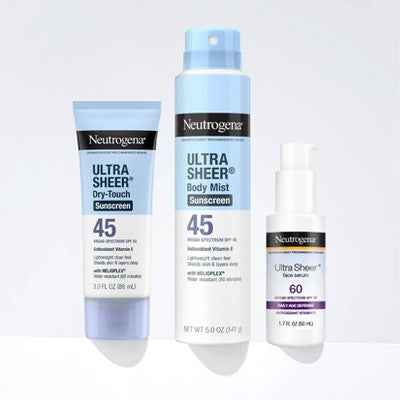 Neutrogena Ultra Sheer Dry-Touch Sunscreen Broad Spectrum SPF 45 6 fl oz /2ct - Imperfect Box