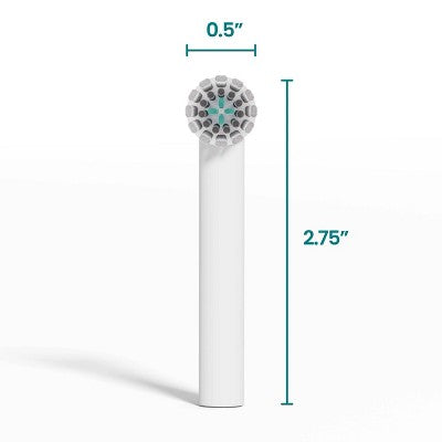 quip Rev Oscillating Brush Head Refill White 2pk - Imperfect Box by This is Beauty US