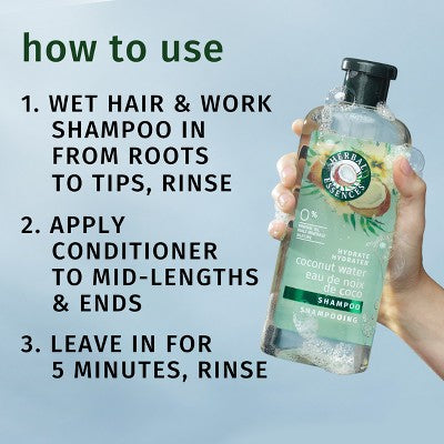 Herbal Essences Classic Hydrate Coconut Water &amp; Jasmine Moisturizing Shampoo and Conditioner Set 27 fl oz - New by This is Beauty US
