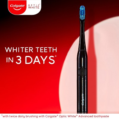 Colgate Optic White Pro Series Sonic Battery Powered Toothbrush Black - Imperfect Box by This is Beauty US