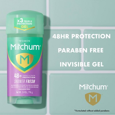 Mitchum Triple Odor Defense Gel Deodorant Shower Fresh 3.4oz/2pk - New by This is Beauty US
