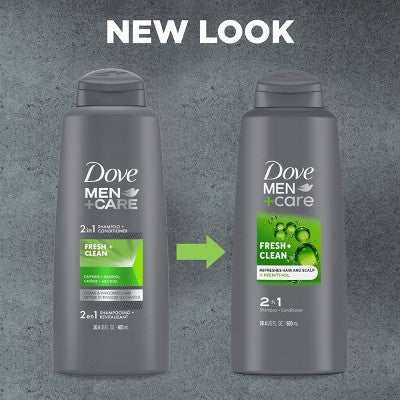 Dove Men+Care Fortifying 2-in-1 Shampoo and Conditioner for Normal to Oily Hair 20.4 fl oz - New by This is Beauty US