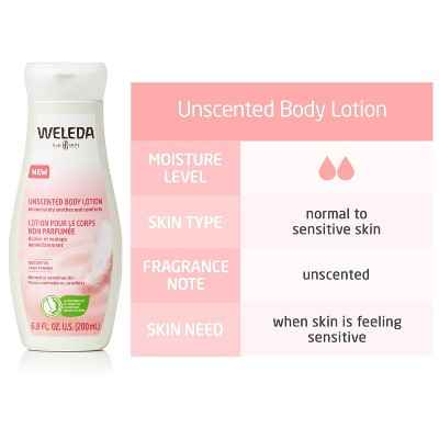 Weleda Unscented Body Lotion 6.8 fl oz - New