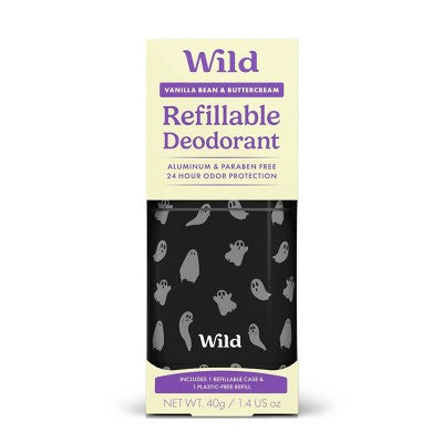 Wild Cosmetics Deodorant Refill with Ghost Case Vanilla Bean &amp; Buttercream 1.4oz - Imperfect Box