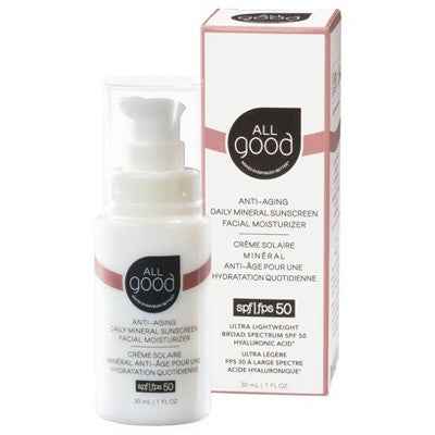 All Good Daily Facial Moisturizer SPF 50 1oz - New