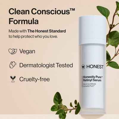 Honest Beauty Honestly Pure Retinyl Serum with Retinyl Linoleate 1.0 fl oz - New